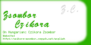 zsombor czikora business card